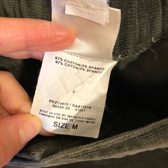 Motherhood Maternity Olive Green Corduroy Mini Skirt Medium M - Picture 6 of 6